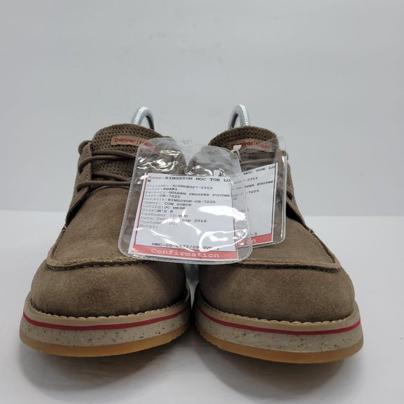 Denver Hayes Kingston Moc Toe Low Men's Khaki Colorway Shoes US Size 8 - Picture 3 of 8